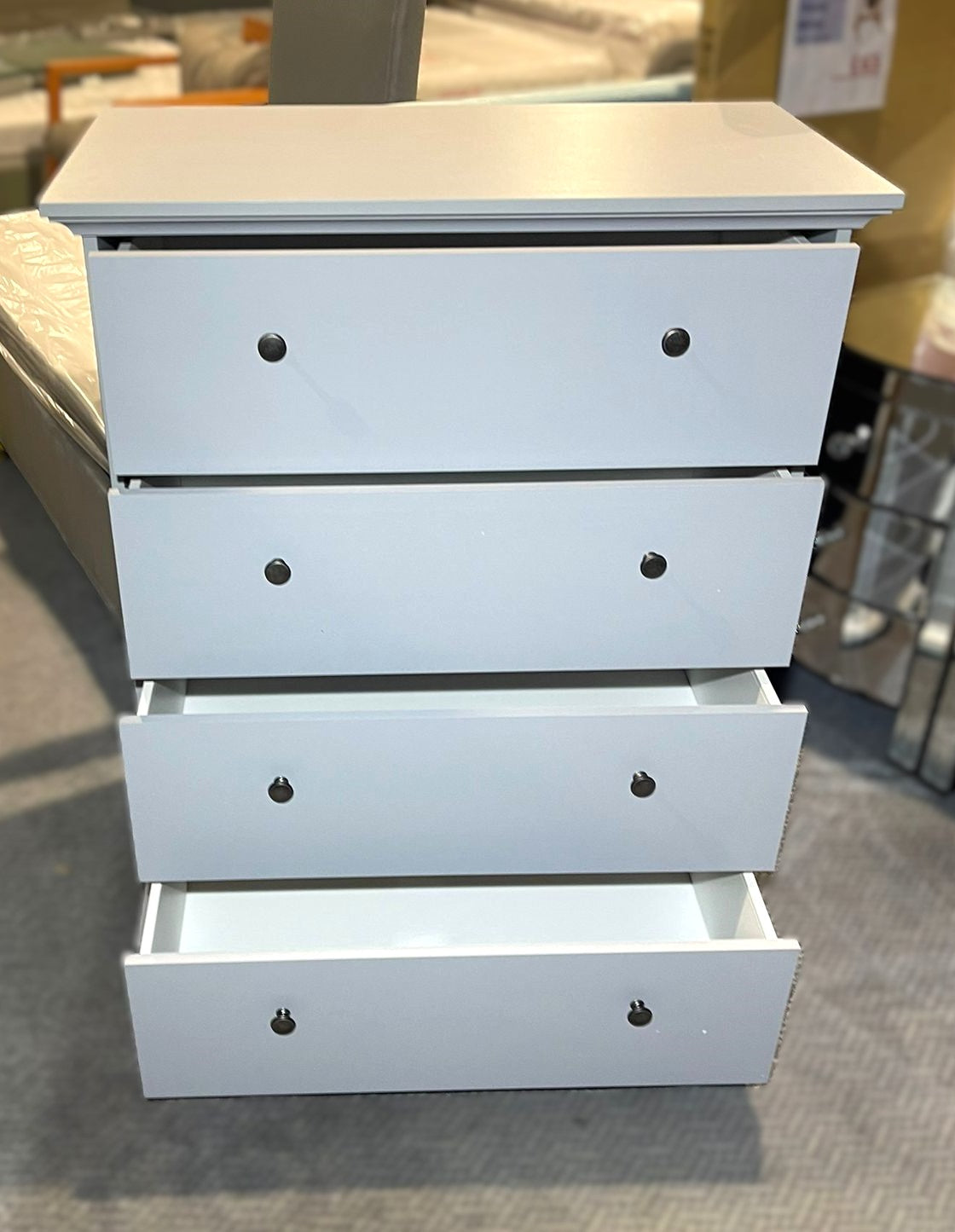 Assembled Habitat Heathland 4 Drawer Chest - Grey